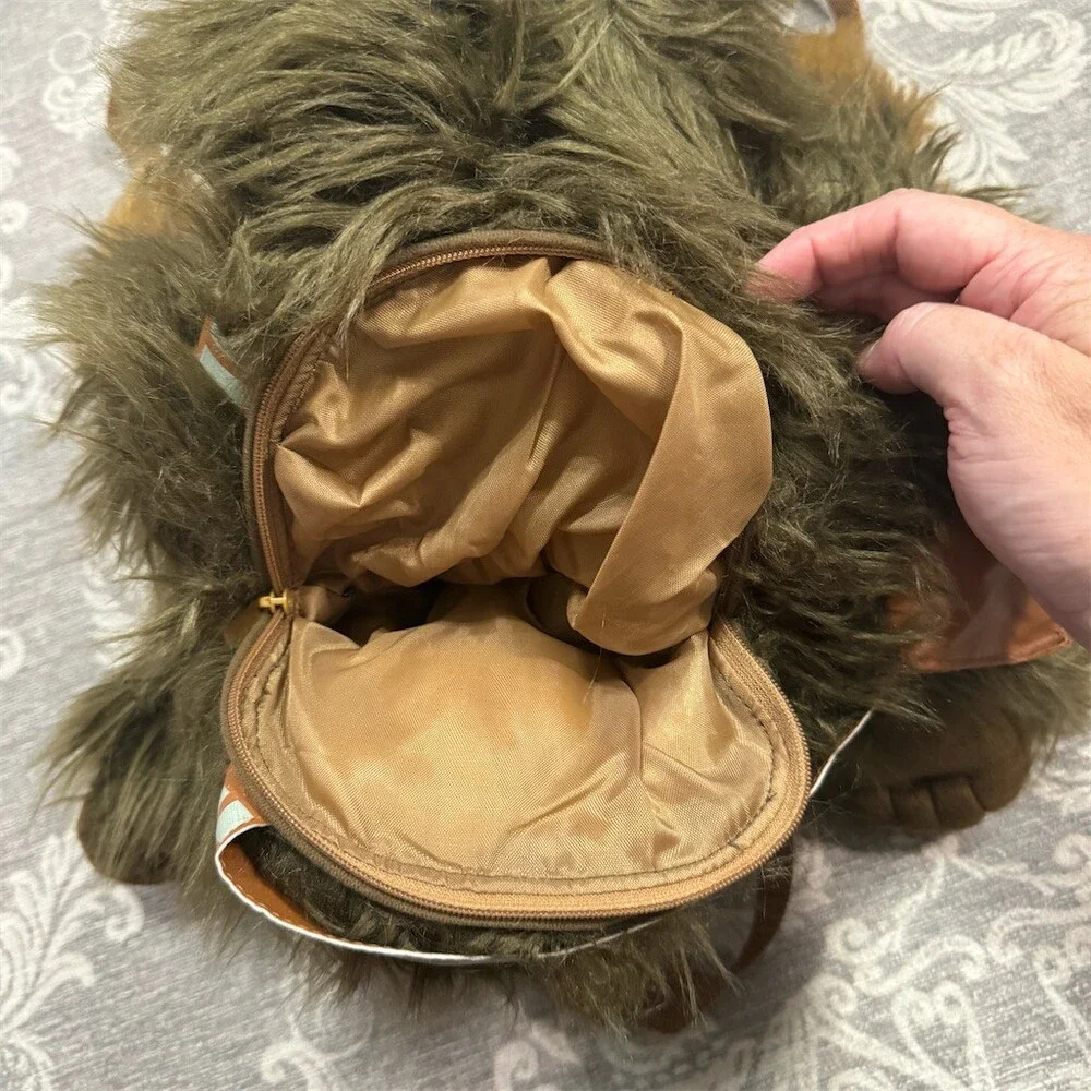 Disney Chewbacca Plush Backpack Full Body Furry Bag Bandolier Strap